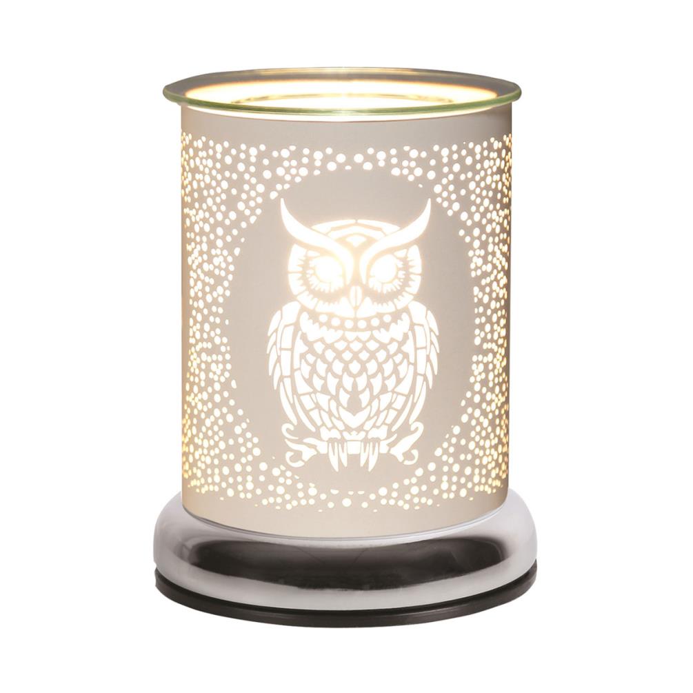 Aroma White Owl Touch Electric Wax Melt Warmer £21.59